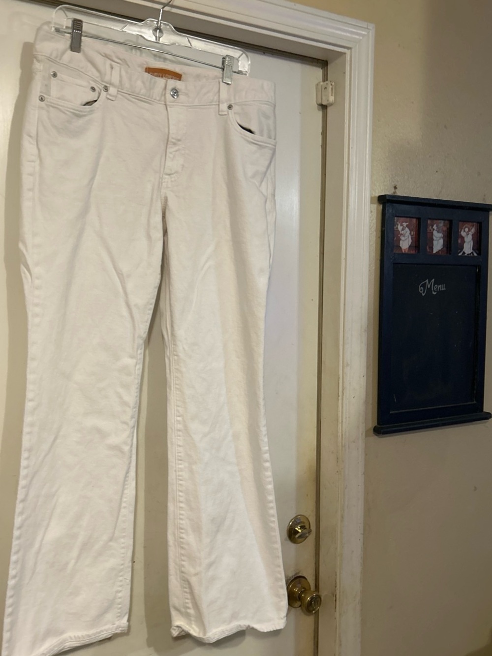 GAP Women's White Boot Cut Jeans